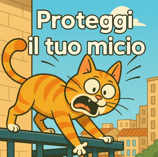 Progetto e installazione reti protezione per gatti