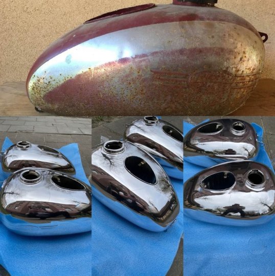 Verchromen, Vernicklen, Renovierung, von Automobil